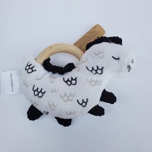 Animal adventure wooden teether rattle